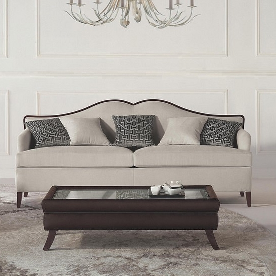 Chanel modern bükkfa 3 személyes kanapé