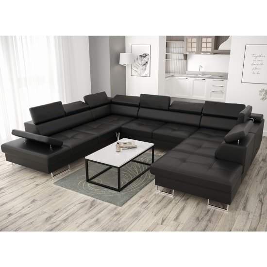 Galaxy Max I. U alakú fekete bőr