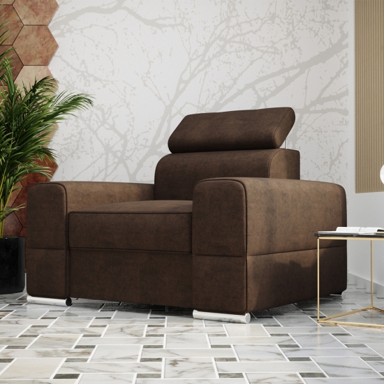 Royal masszív fotel barna