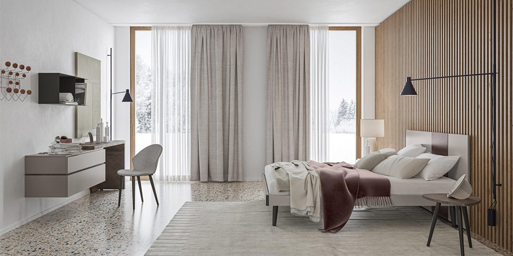 Masszív fejtámlás olasz modern franciaágyak