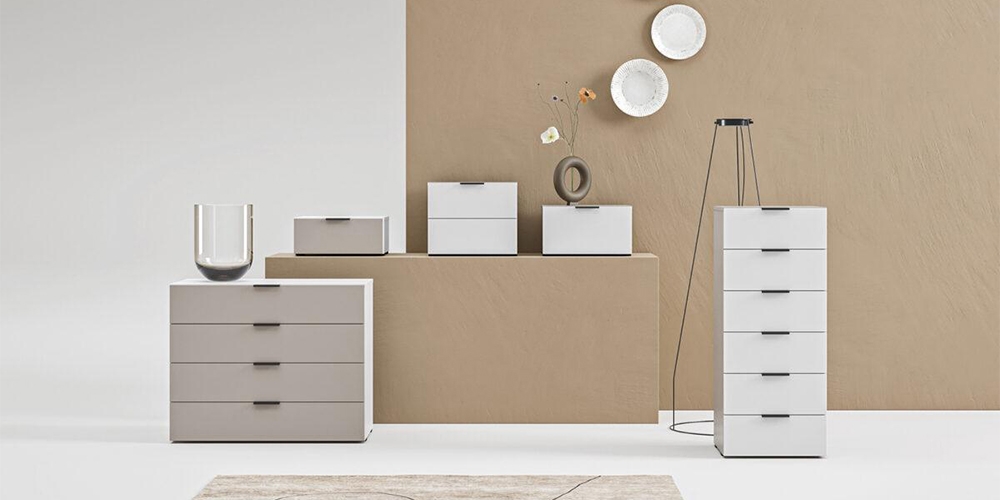 Virgo komód és éjjeliszekrény