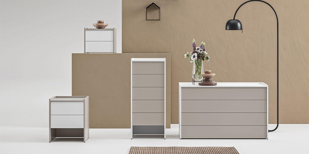 Linear modern komód és éjjeliszekrény