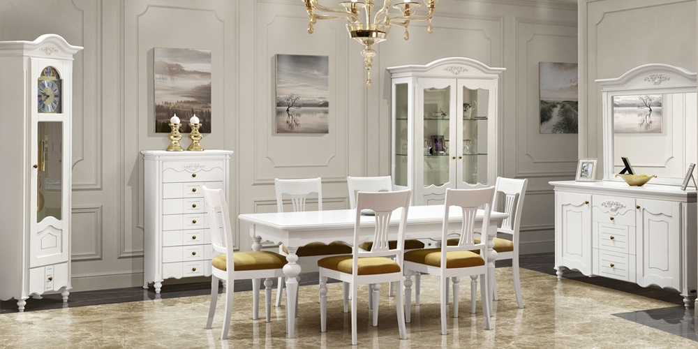 Yana fehér erdélyi étkező garnitúra