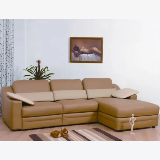 Dallas modern bőr sarokkanapé