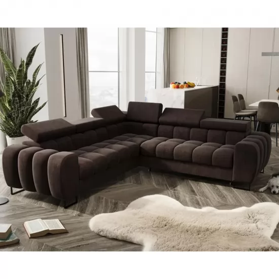 Aspen Max ágyazható sarokkanapé barna