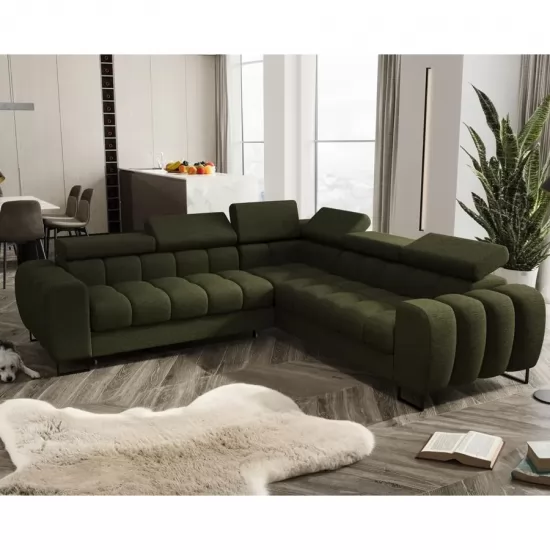 Aspen Max ágyazható sarokkanapé kahaki