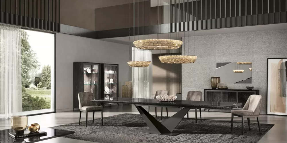 Krystal olasz exkluzív étkező garnitúra