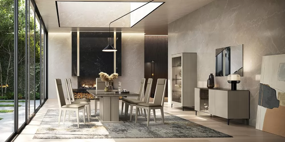 Lusso elegáns olasz étkező garnitúra