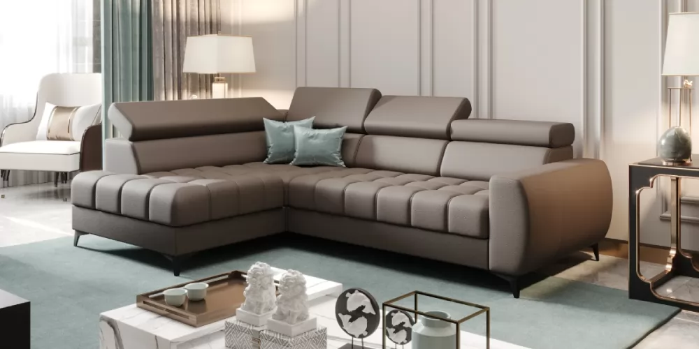 Porto mini modern kihúzható sarokkanapé