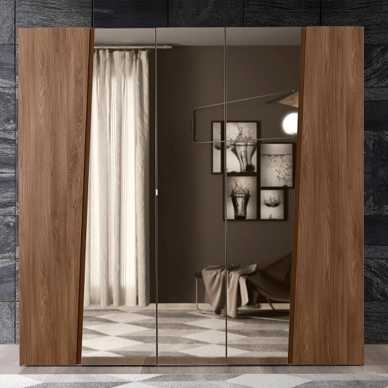 Storm 5 ajtós gardróbszekrény tükrös