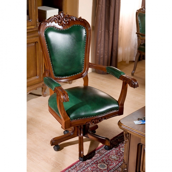 Royal főnöki szék, forgó szék (bőr)
