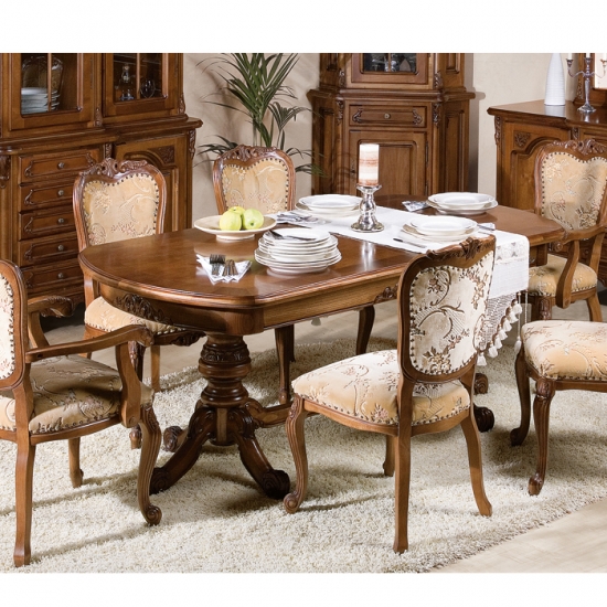 Royal klasszikus barokk bővíthető asztal