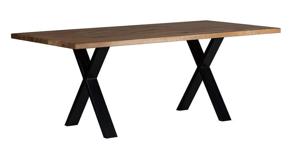 Wallis tömör tölgyfa asztal X modell