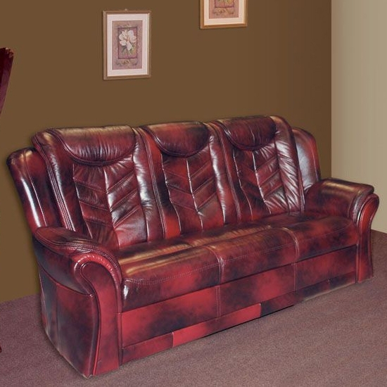 Columbia klasszikus bőr 3 személyes kanapé